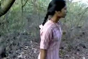 Indian Teen Girl Engages In Vigorous Sex In The Forest