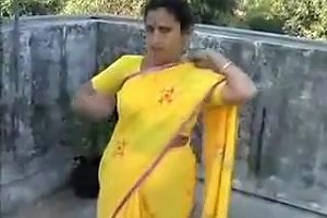 Hindi Speaking Woman Caught On Rooftop